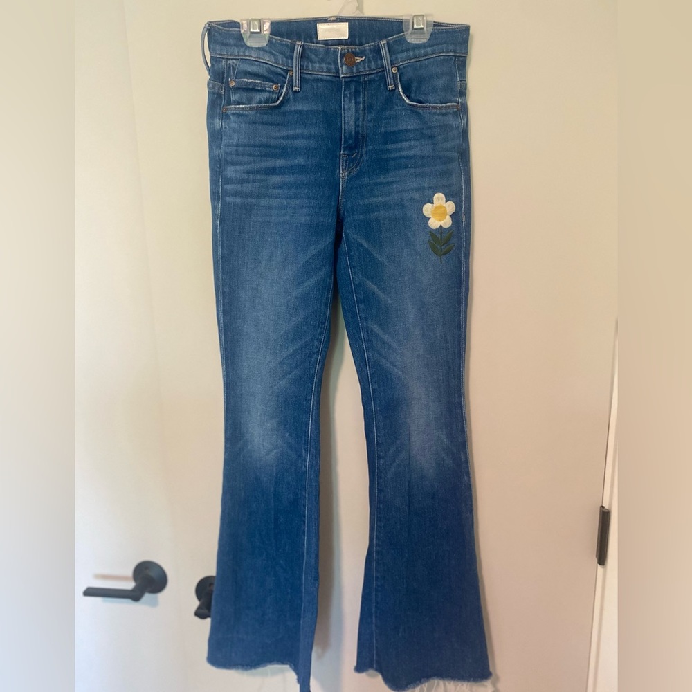 Mother denim the weekender fray size 25 in gold rush wash  rare!!